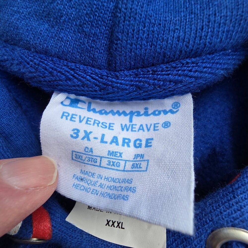 Champion Reverse Weave Hoodie Mens XXXL 3XL ALL-OVER PRINT - Vintage - Picture 7 of 8